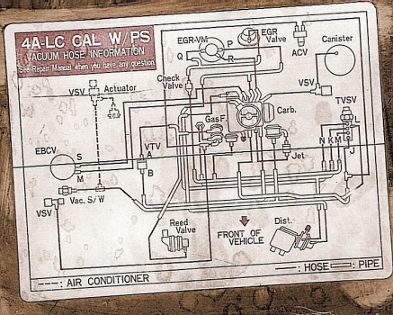 Photo - Car - 4ALC (Caliiformia) vacuum hose diagram - 86corolla4A_LCvacuumhose2.jpg